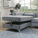 Amie Glam Gray Sectional w/Storage - Furniture Stars (Chicago, IL)
