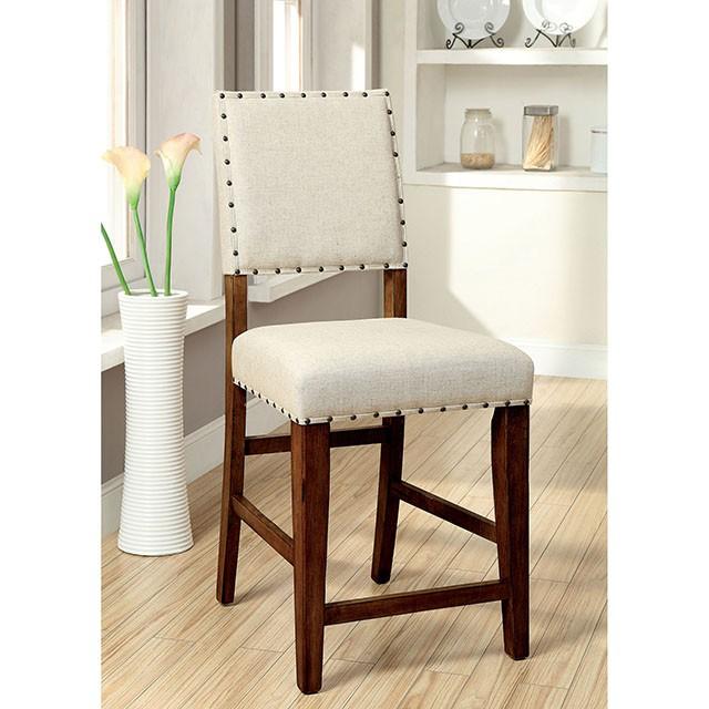 SANIA Rustic Oak Counter Ht. Chair (2/CTN) - Furniture Stars (Chicago, IL)