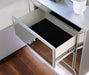 BELLADONNA Night Stand w/ LED & USB, Silver - Furniture Stars (Chicago, IL)