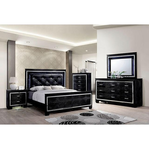 BELLANOVA Black Queen Bed - Furniture Stars (Chicago, IL)