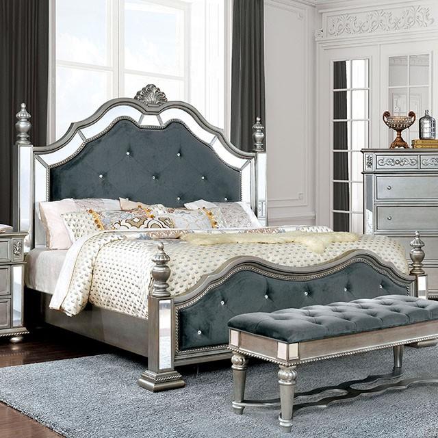 Azha Silver/Gray Cal.King Bed image