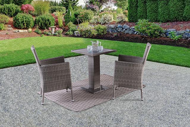 Aminta Patio Bistro Set (3 & 5 PC) - Furniture Stars (Chicago, IL)
