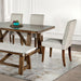 Losone Dining Table Set with Bench Rustic - Furniture Stars (Chicago, IL)