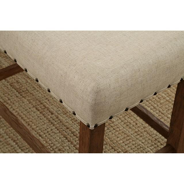 SANIA Rustic Oak Counter Ht. Chair (2/CTN) - Furniture Stars (Chicago, IL)