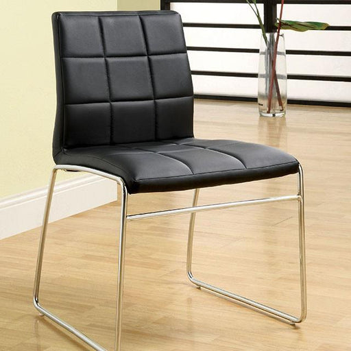 Oahu Black Side Chair - Furniture Stars (Chicago, IL)