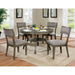 Leeds Gray Round Dining Table - Furniture Stars (Chicago, IL)