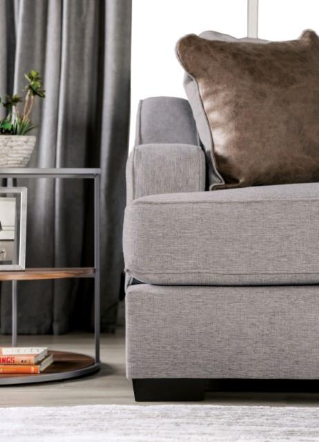 SKYLINE Sofa, Light Gray/Brown - Furniture Stars (Chicago, IL)