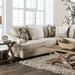 MORNINGTON Sectional, Ivory/Brown - Furniture Stars (Chicago, IL)
