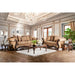 NICANOR Tan/Gold Sofa - Furniture Stars (Chicago, IL)