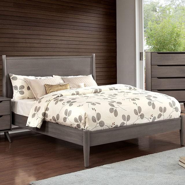 LENNART I Gray & Oak Full Twin Bed - Furniture Stars (Chicago, IL)