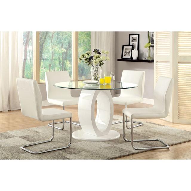 LODIA I White Side Chair - Furniture Stars (Chicago, IL)
