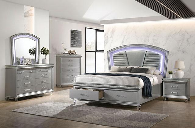 MADDIE Mirror, Silver - Furniture Stars (Chicago, IL)