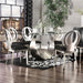 ORLA Silver/Black Dining Table - Furniture Stars (Chicago, IL)