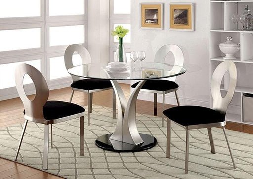 VALO Silver/Black Side Chair (2/CTN) - Furniture Stars (Chicago, IL)
