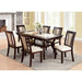 BRENT Dark Cherry/Ivory Dining Table - Furniture Stars (Chicago, IL)