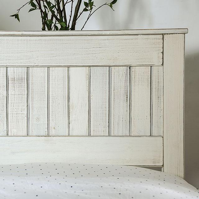 Rockwall Full, Queen, & Twin Bed White, Gray, & White - Furniture Stars (Chicago, IL)
