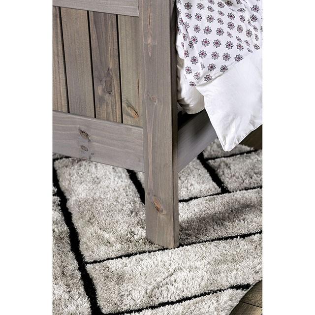 Rockwall Full, Queen, & Twin Bed White, Gray, & White - Furniture Stars (Chicago, IL)