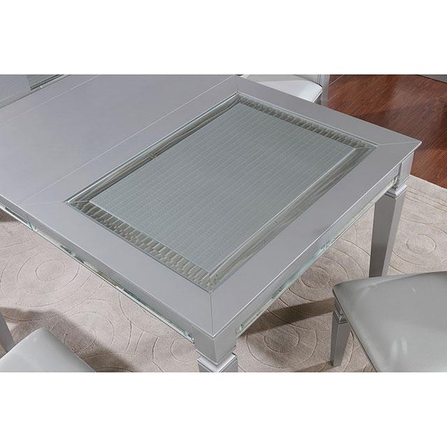 Alena Silver Dining Table - Furniture Stars (Chicago, IL)