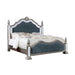 Azha Silver/Gray Cal.King Bed - Furniture Stars (Chicago, IL)