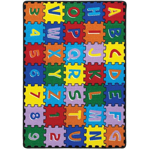 Abbey Alphabet/Multi 4' 9" X 6' 9" Area Rug - Furniture Stars (Chicago, IL)