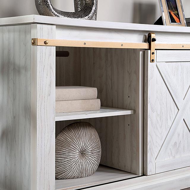 BORREGO TV Stand, Antique White - Furniture Stars (Chicago, IL)