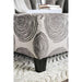 Bonaventura Gray/Pattern Ottoman - Furniture Stars (Chicago, IL)