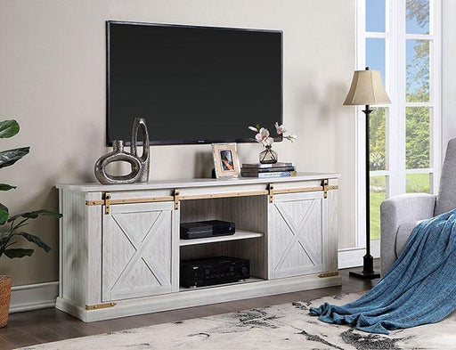 BORREGO TV Stand, Antique White - Furniture Stars (Chicago, IL)