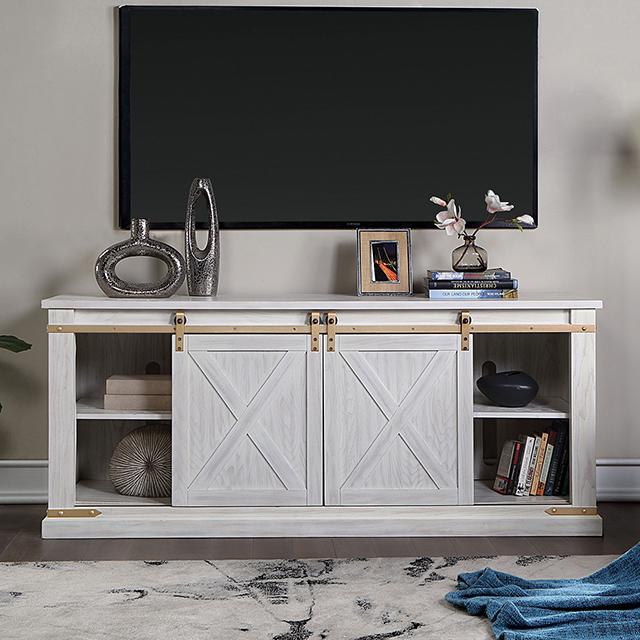 BORREGO TV Stand, Antique White - Furniture Stars (Chicago, IL)
