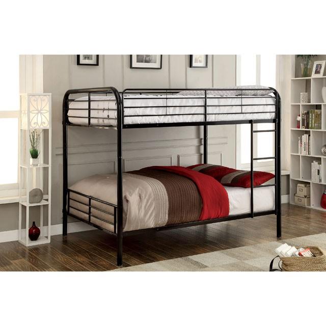 BROCKET Black Metal Full/Full Bunk Bed - Furniture Stars (Chicago, IL)