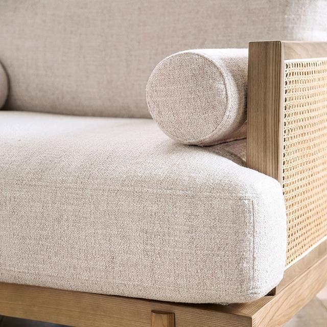 ALESUND Sofa, Beige/Light Oak - Furniture Stars (Chicago, IL)