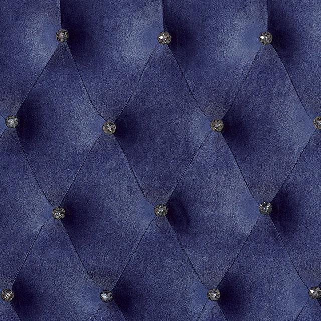 ALZIR Queen Bed, Blue - Furniture Stars (Chicago, IL)