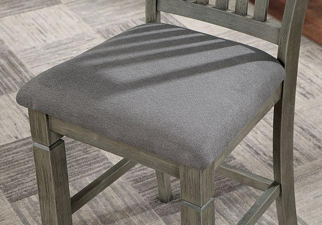 ANAYA Counter Ht. Chair (2/CTN), Gray/Lt. Gray - Furniture Stars (Chicago, IL)