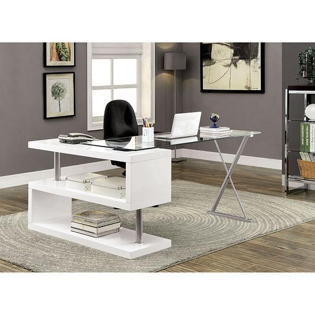 BRONWEN White Desk - Furniture Stars (Chicago, IL)