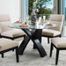Jasmin Black/White Round Dining Table - Furniture Stars (Chicago, IL)