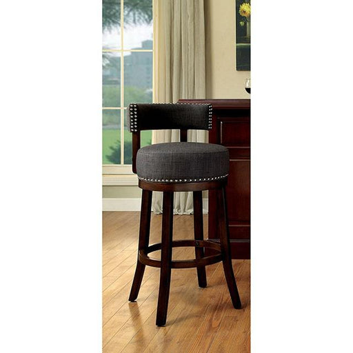 LYNSEY Dark Oak/Gray 29" Bar Stool - Furniture Stars (Chicago, IL)