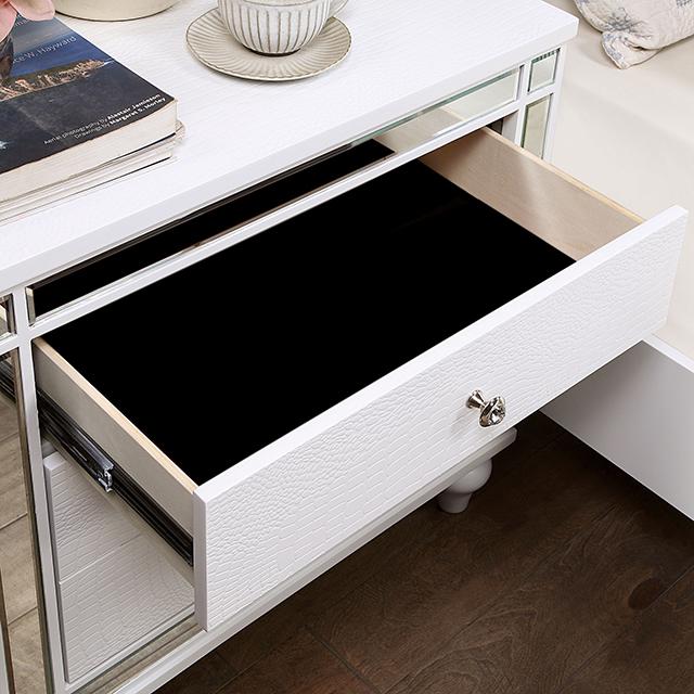 BRACHIUM Night Stand, White - Furniture Stars (Chicago, IL)