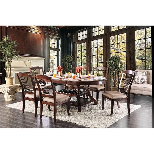 Jordyn Brown Cherry Dining Table - Furniture Stars (Chicago, IL)