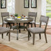 Leeds Gray Round Dining Table - Furniture Stars (Chicago, IL)