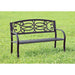POTTER Black Patio Steel Bench - Furniture Stars (Chicago, IL)