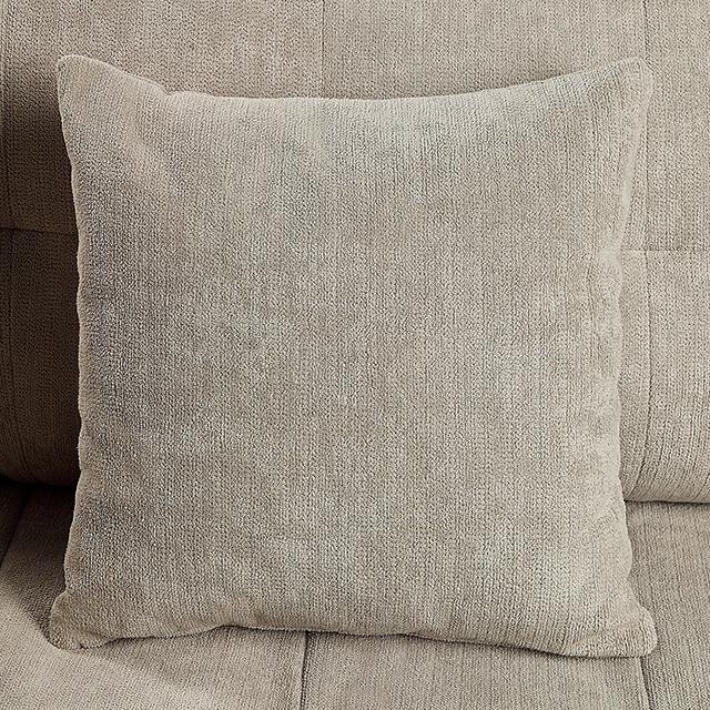 LYNDA Sofa w/ Pillows, Light Gray - Furniture Stars (Chicago, IL)