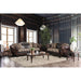 Quirino Light Brown/Dark Brown Love Seat - Furniture Stars (Chicago, IL)