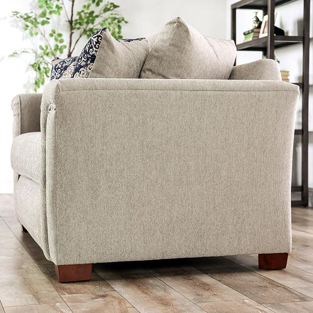 BELSIZE Sofa, Beige/Navy - Furniture Stars (Chicago, IL)