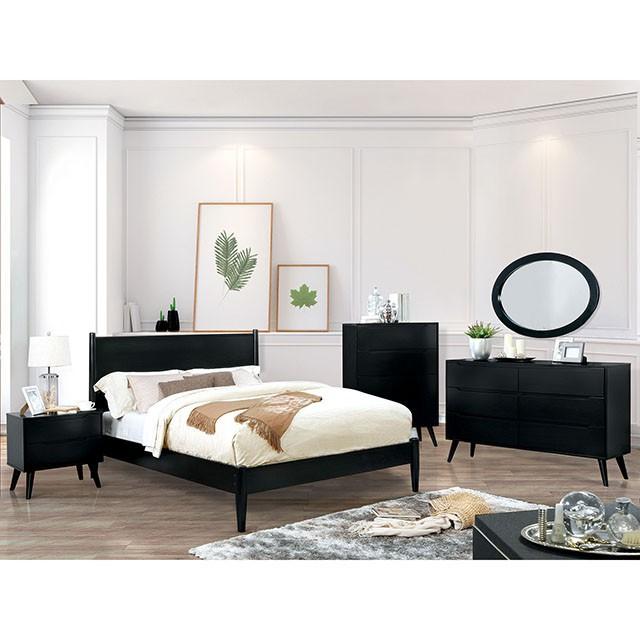LENNART II Black & White Cal.King, E.King, Full, Queen, Twin Bed - Furniture Stars (Chicago, IL)