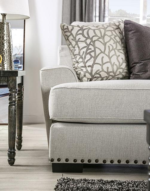 PICOTEE Sofa, Light Gray/Black - Furniture Stars (Chicago, IL)