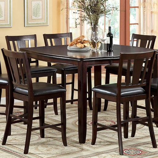 Edgewood II Espresso Square Counter Ht. Table - Furniture Stars (Chicago, IL)