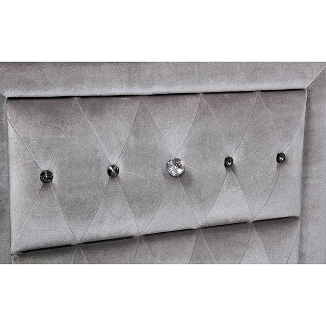 Alzir Gray Night Stand - Furniture Stars (Chicago, IL)