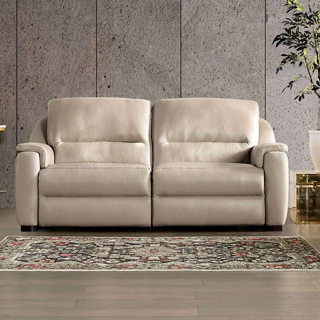 ALTAMURA Power Loveseat, Gray & Beige - Furniture Stars (Chicago, IL)