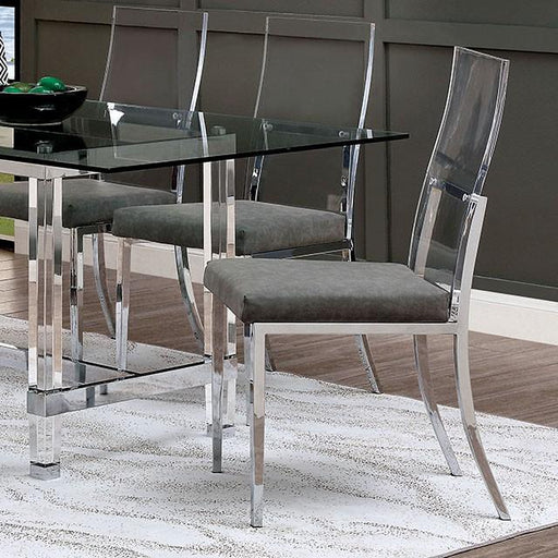 Casper Chrome Side Chair (2/CTN) - Furniture Stars (Chicago, IL)