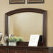 Castor Brown Cherry Mirror - Furniture Stars (Chicago, IL)