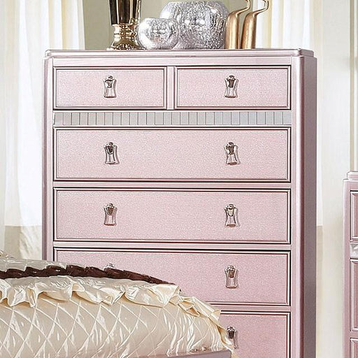 Ariston Rose Gold Chest - Furniture Stars (Chicago, IL)